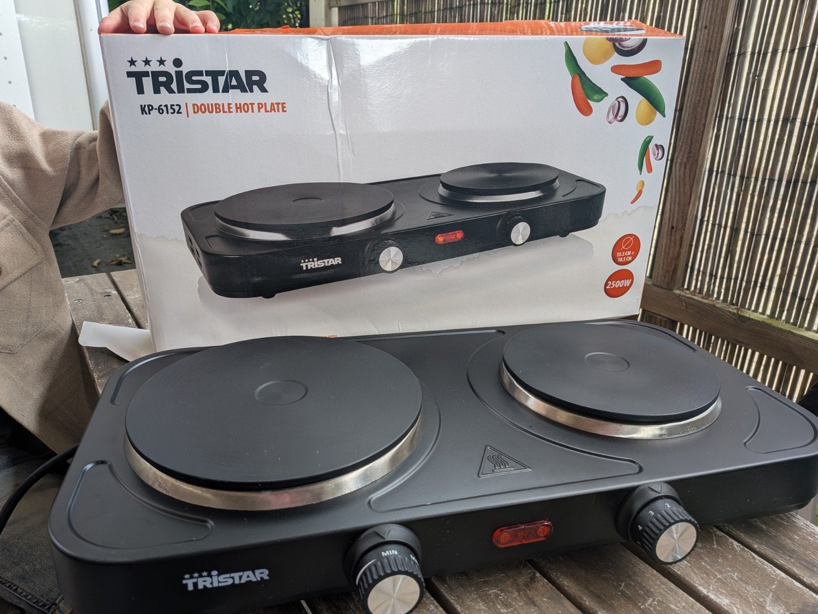 Tristar elektrische kookplaat, Nieuw, 3 kookzones of minder, Ophalen of Verzenden, Vrijstaand