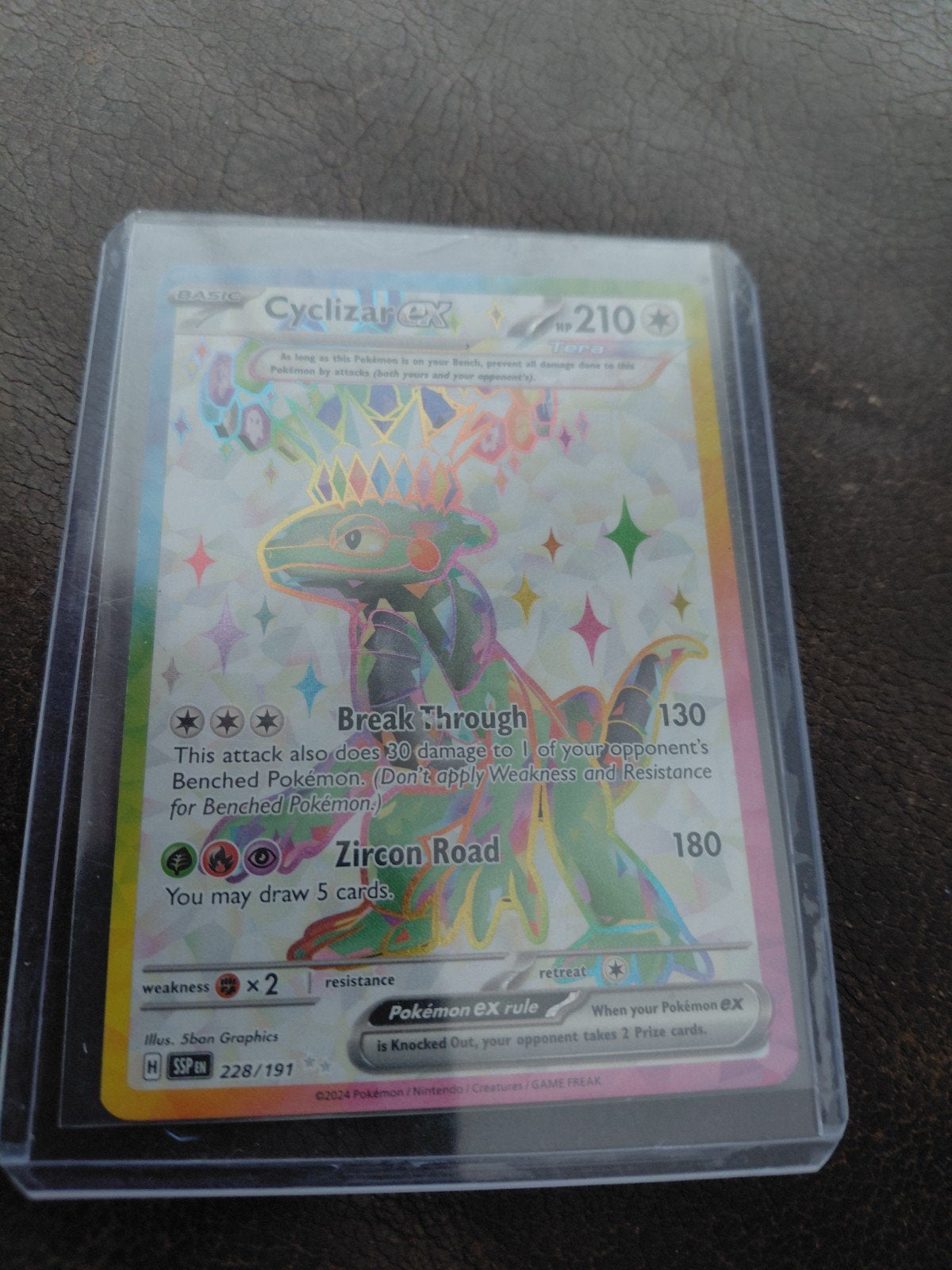 Cyclizar ex 228/191 Pokémon kaart (Foil), Ophalen, Zo goed als nieuw, Losse kaart, Foil