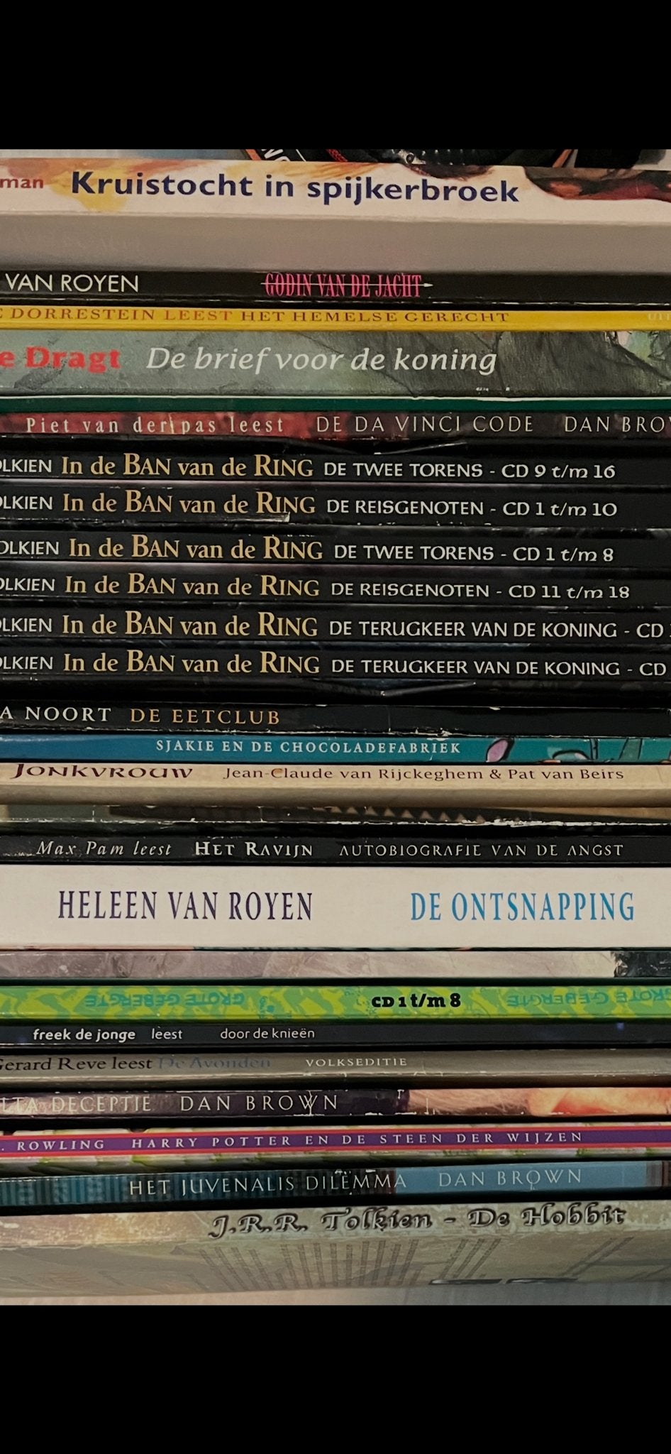 Diverse luisterboeken, o.a. Tolkien, Dan Brown, Verzenden, Gelezen, Nederland