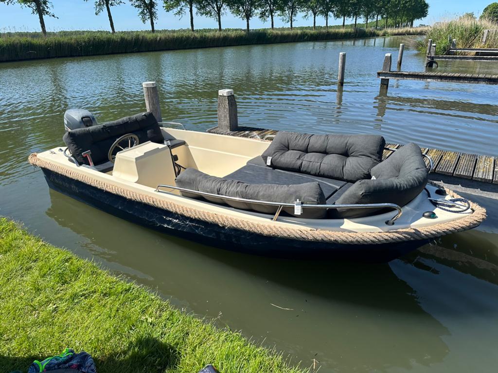 Rhea 460 exclusieve met yamaha 25 pk met trailer, Watersport en Boten, Ophalen, Zo goed als nieuw, Rhea, Anker