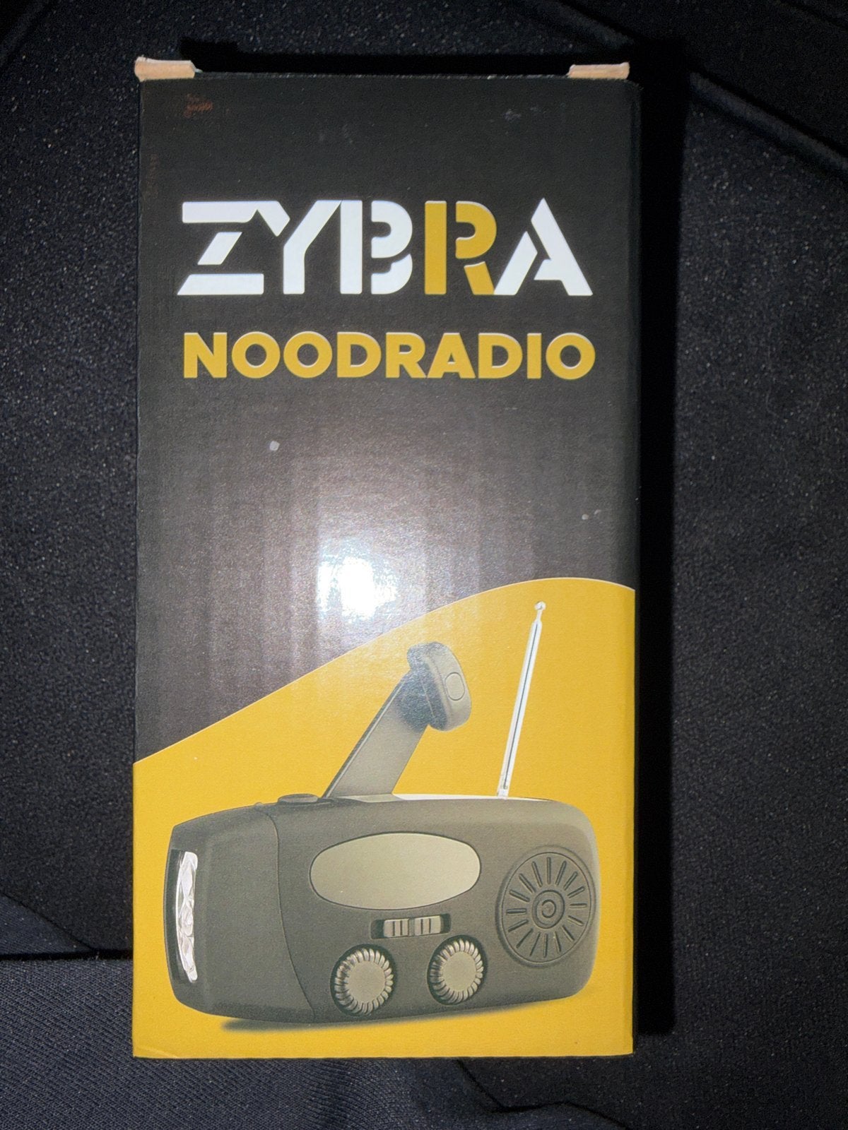 ZYBRA Noodradio met zaklamp, zwengel en zonne-energie, Ophalen of Verzenden, Nieuw, Radio