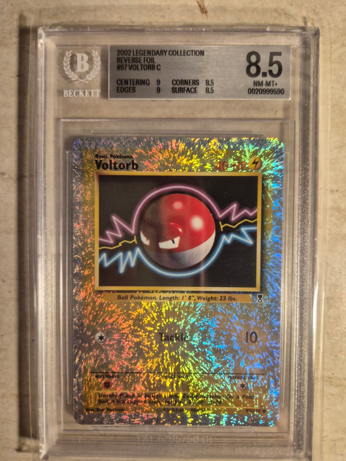 Voltorb Reverse Foil #97 BGS 8.5 NM-MT+ Pokémon Kaart, Ophalen