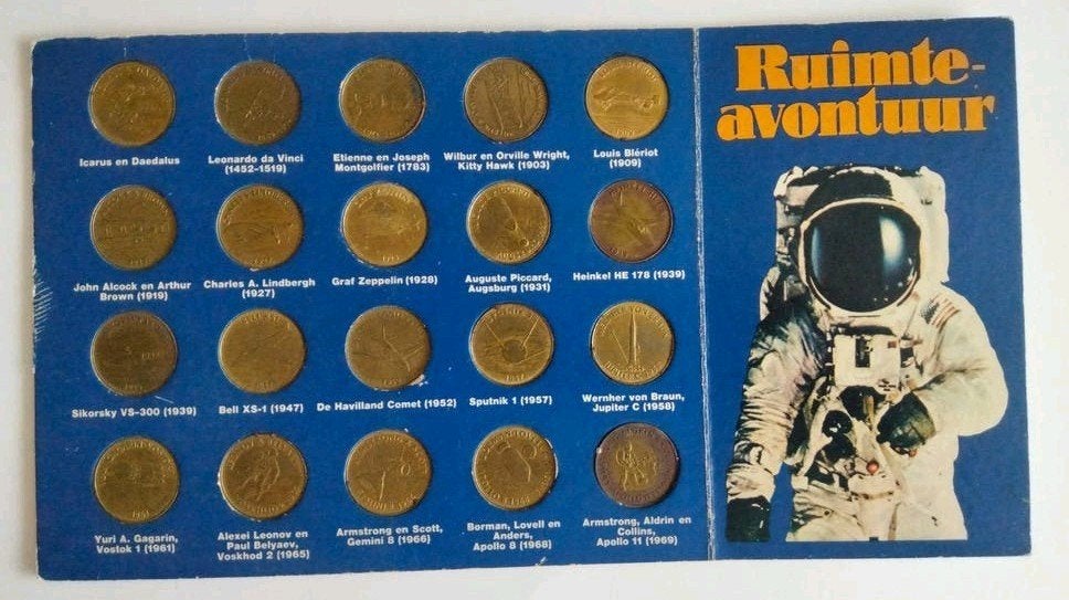 Shell Ruimte-avontuur muntenalbum met 20 munten, Ophalen of Verzenden, Verzamelmap