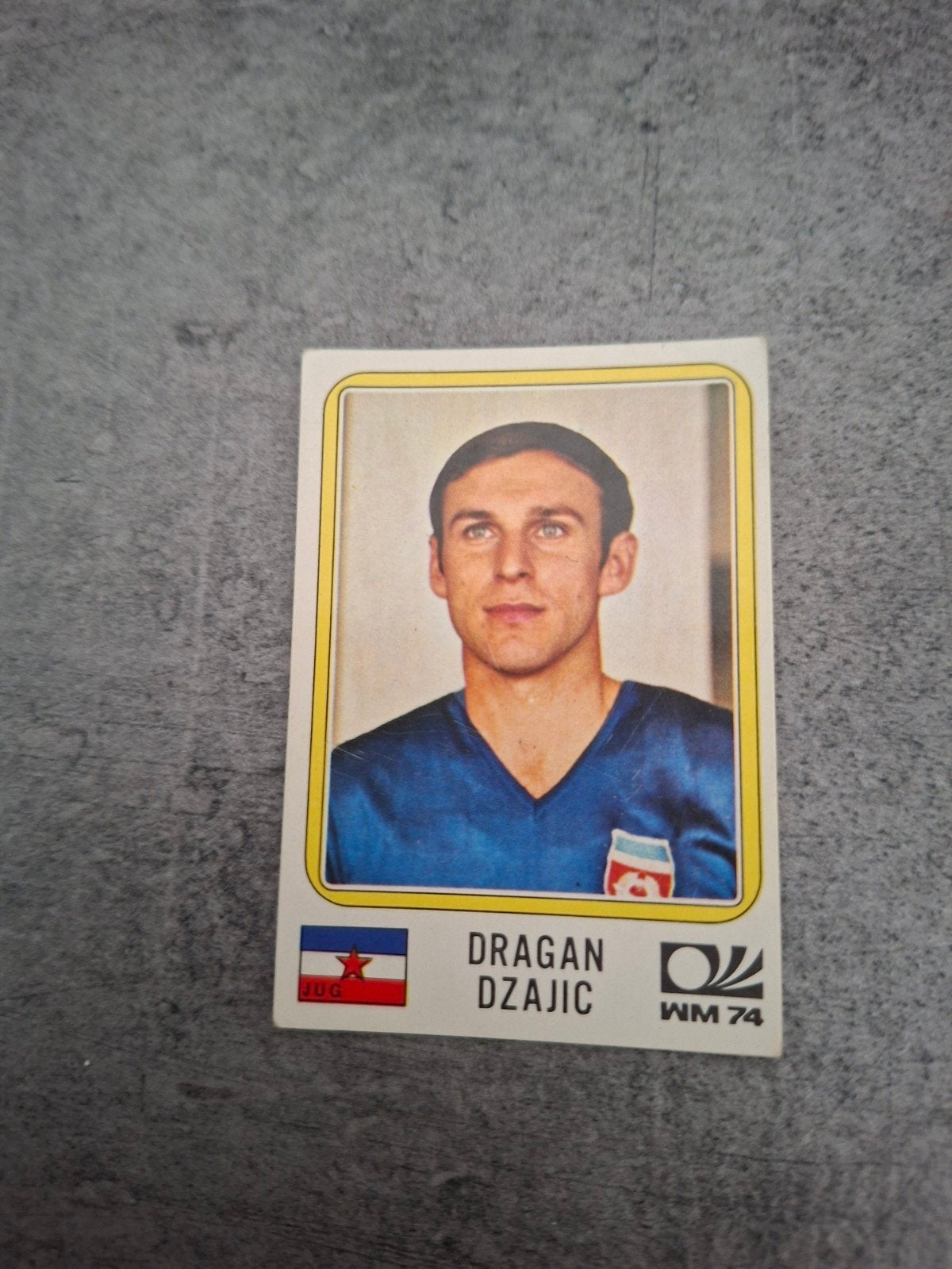 Panini sticker WK 74 München. Dragan Dzajic Joegoslavië., Verzenden, Zo goed als nieuw, Sticker