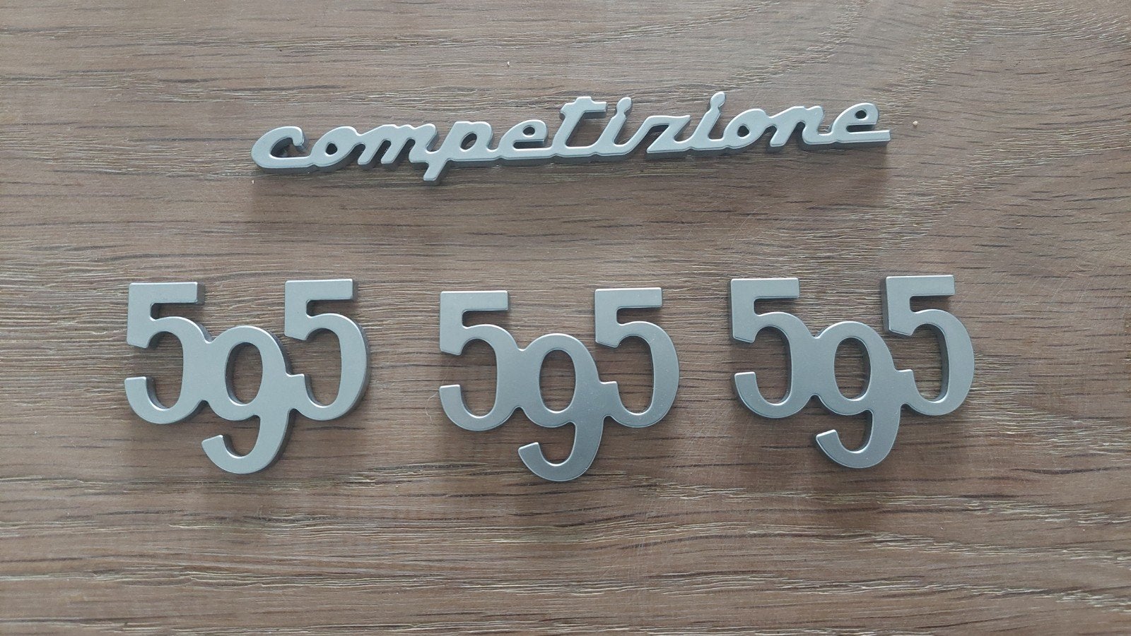 Origineel Abarth 595 Competizione embleem zgan, Ophalen of Verzenden, Zo goed als nieuw