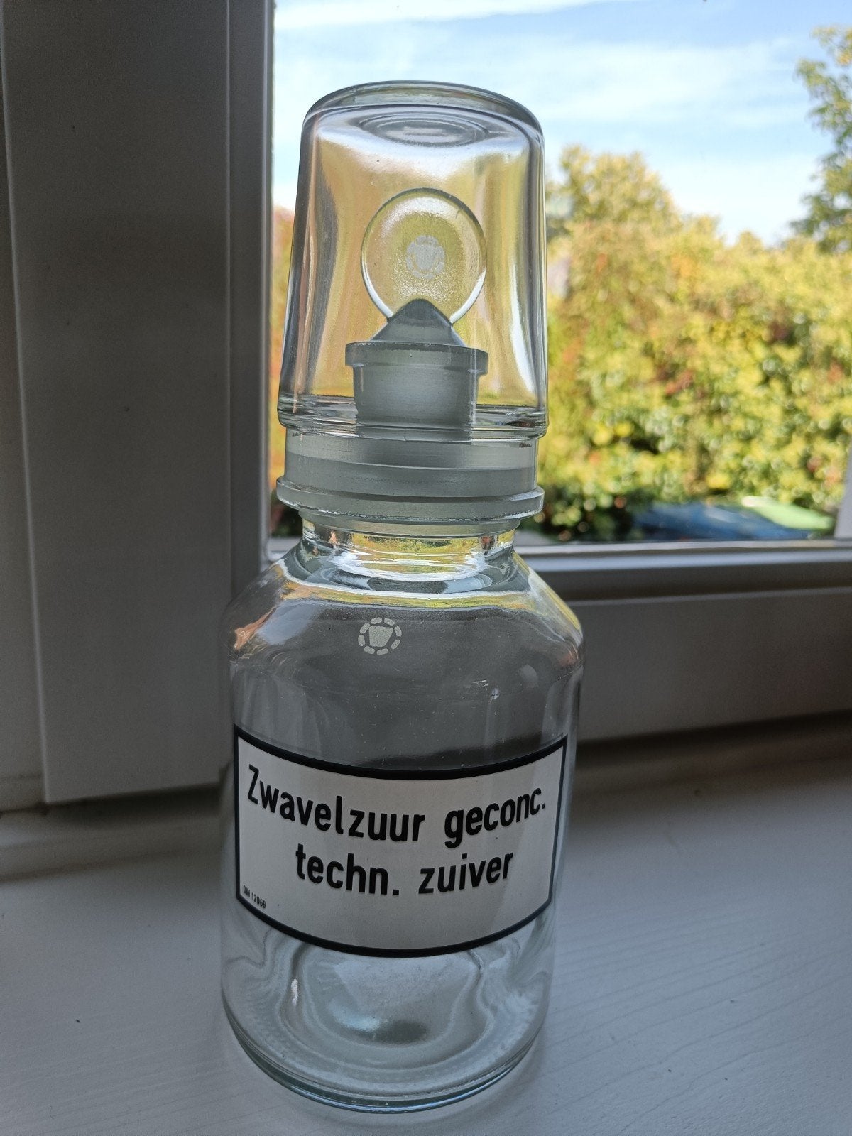 Antieke Apothekersfles / Zuurflacon - TU Eindhoven, Ophalen of Verzenden