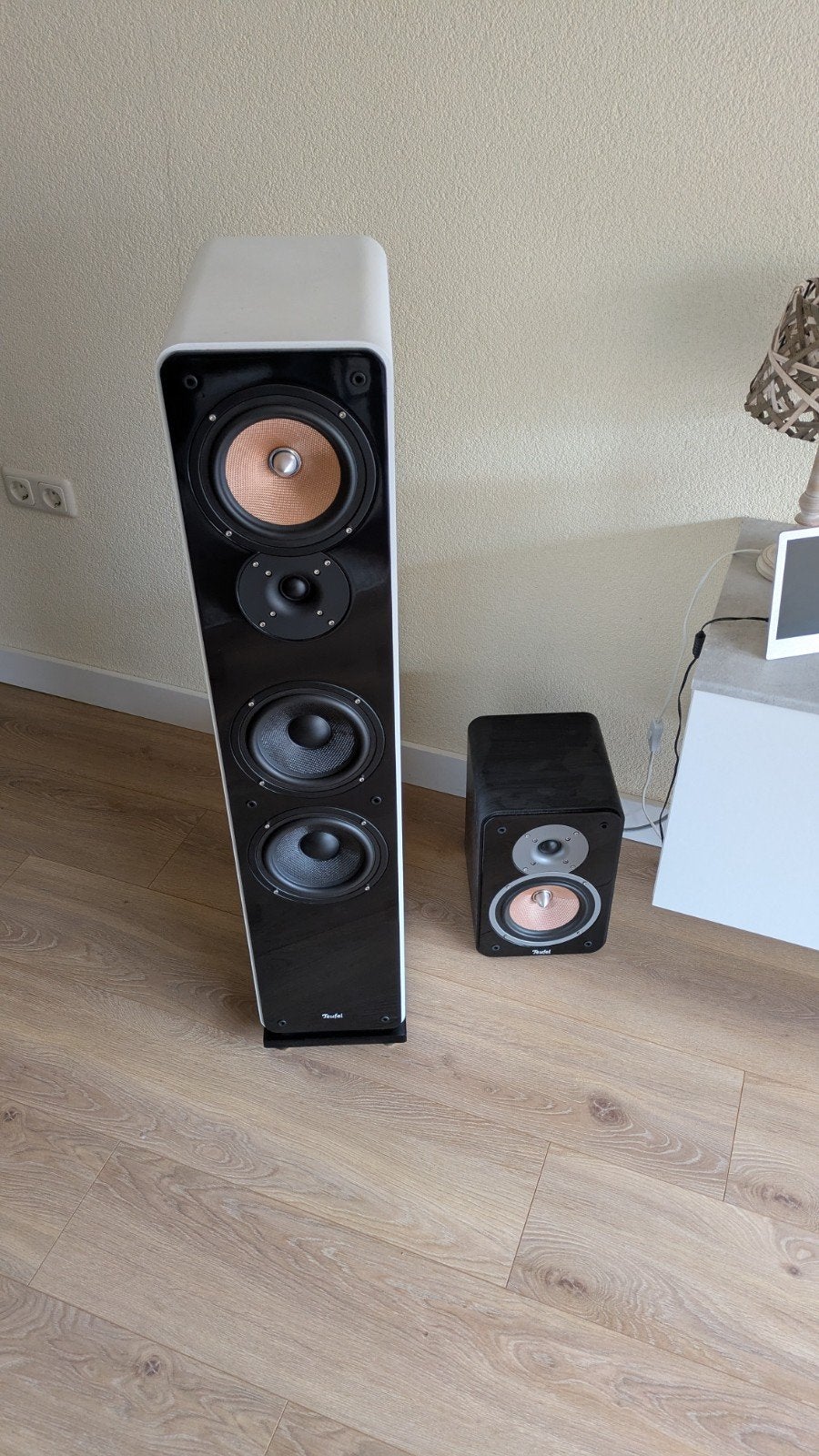 Teufel Ultima 40 Mk2 en Ultima 20 Mk2 speakerset, Speakerset, Zo goed als nieuw, Basreflex, Ophalen