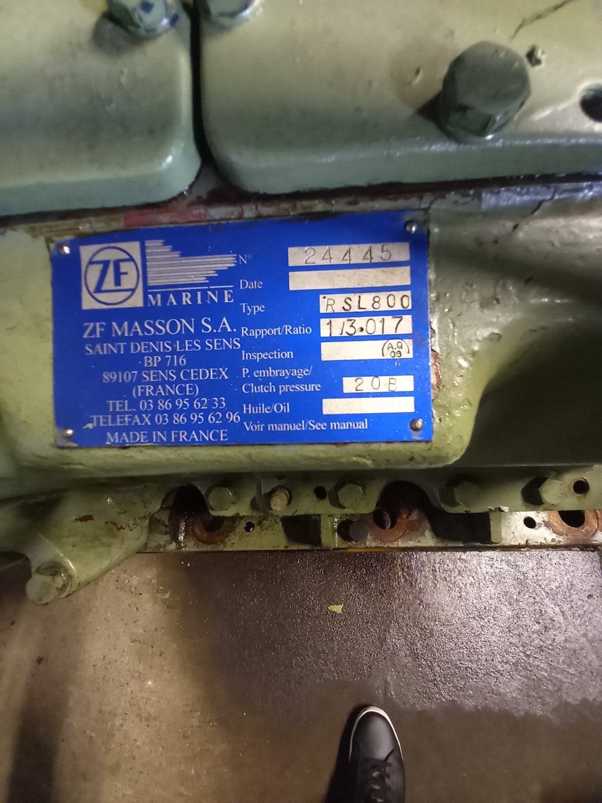 ZF Masson RSL800 Marine Keerkoppeling 1:3.017 - Gebruikt, Ophalen, Gebruikt, Motor en Techniek, Motorboot