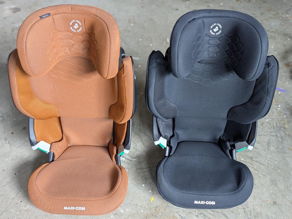 2x Maxi-Cosi Kore Pro i-Size / Cognac & Zwart / 2x Hoes, Kinderen en Baby's, Autostoeltjes, 15 t/m 36 kg, Verstelbare rugleuning