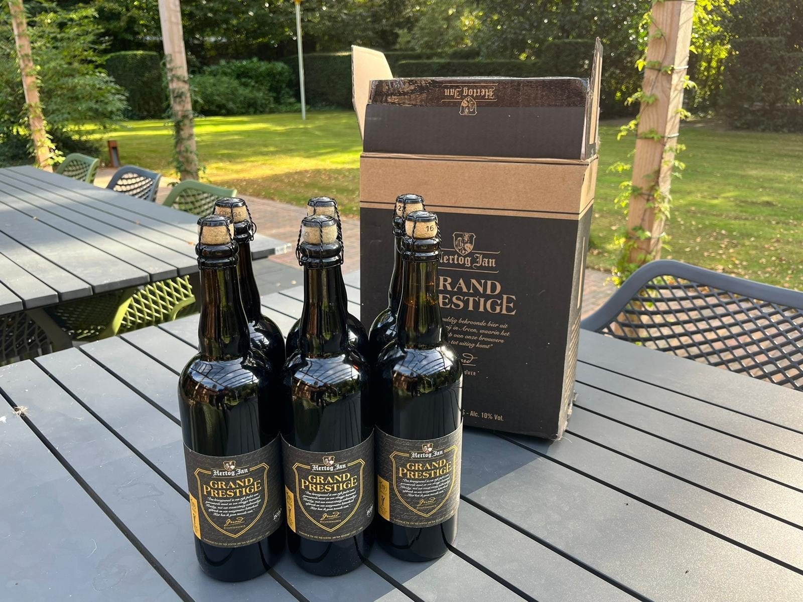 Hertog Jan Grand Prestige 0.7L vaderdag actie!, Verzamelen, Ophalen of Verzenden, Nieuw, Flesje(s), Hertog Jan