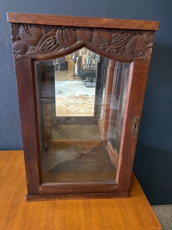 Vintage vitrine kastje - vierkant
