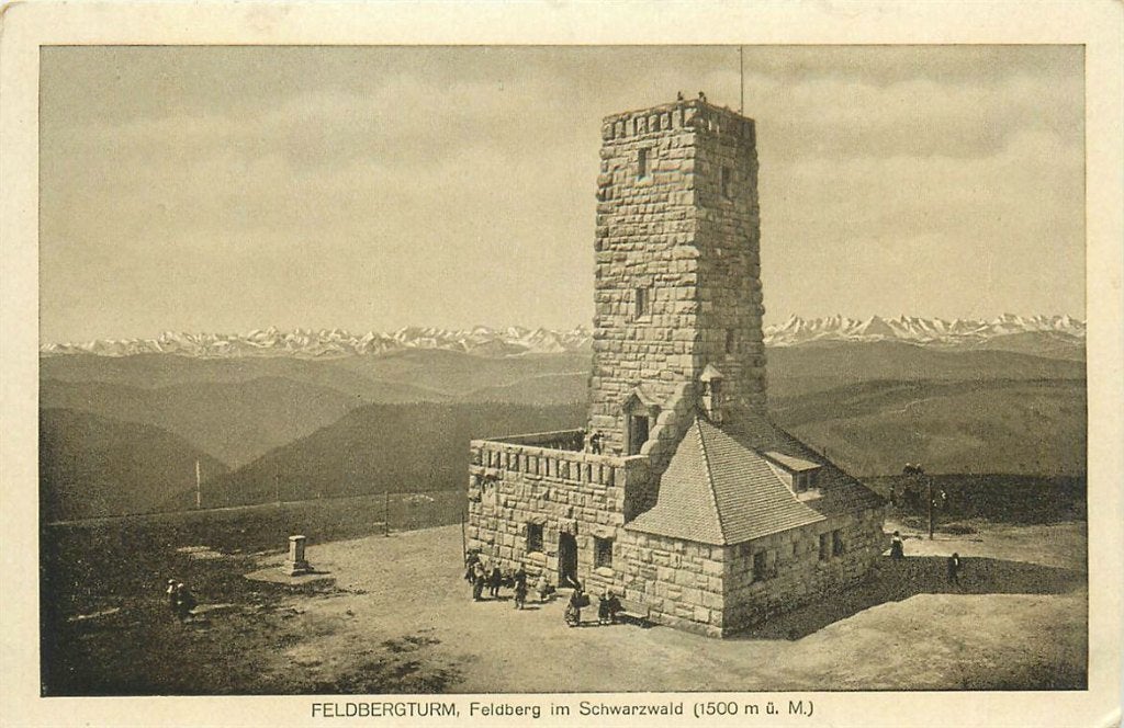 701-412-015 Feldberg Schwarzwald Feldbergturm, Verzenden, Voor 1920, Duitsland