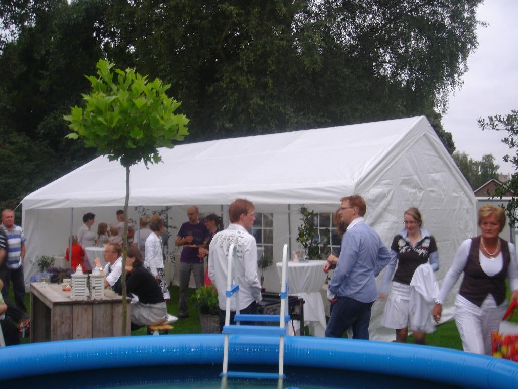 Partytent te huur! Tenten in diverse maten | ook inrichting!, Ophalen of Verzenden, Zo goed als nieuw, Overige