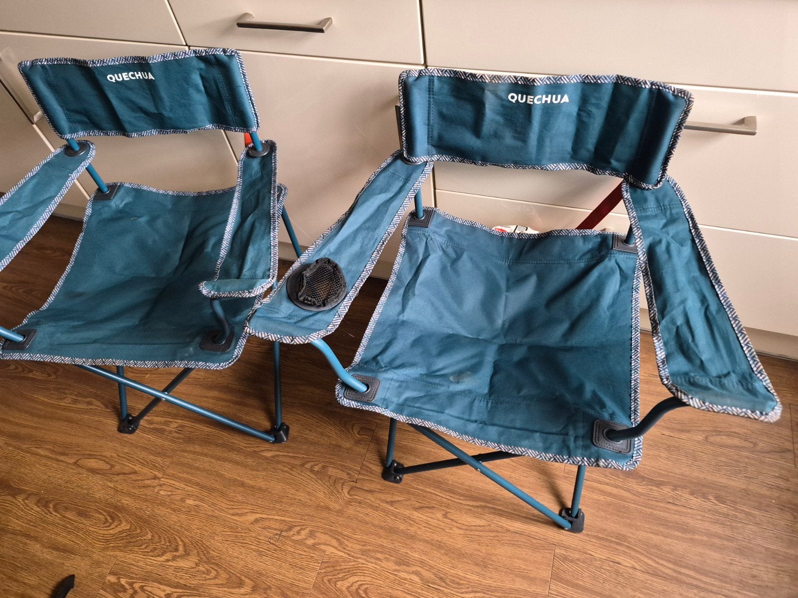 Quechua campingstoelen (2 stuks), Ophalen of Verzenden, Gebruikt, Campingstoel