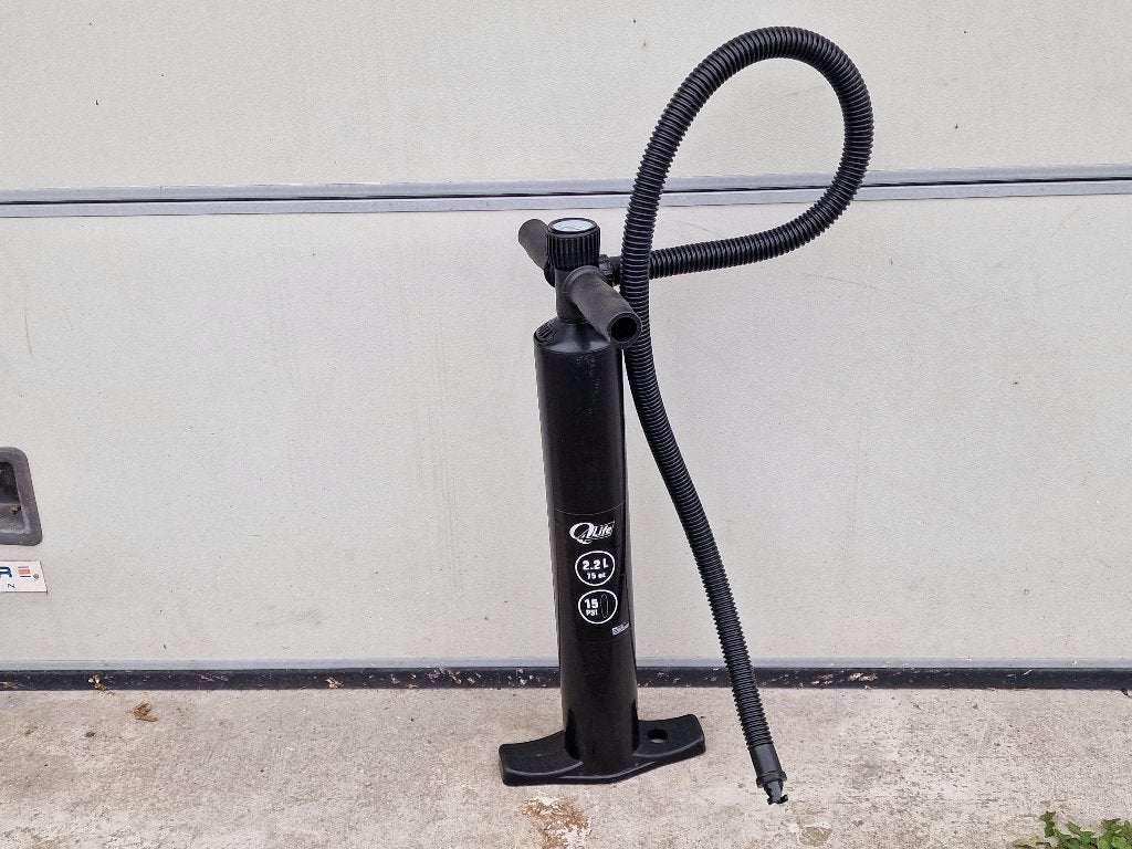 SUP-pomp met drukmeter – Q-Life - Uitstekende staat, Ophalen, Zo goed als nieuw, SUP-accessoire