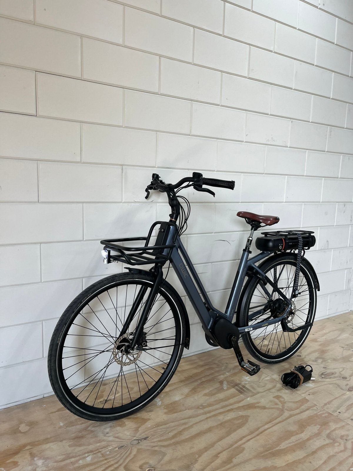 Qwic premium elektrische D53, Fietsen en Brommers, Fietsen | Dames | Moederfietsen, 2 zitjes, 53 tot 56 cm, Schijfrem, Ophalen