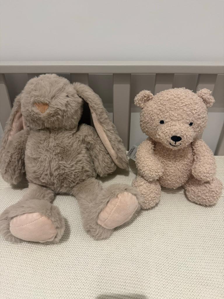 Knuffels: Zeeman konijn en Jolein beer, Ophalen, Overige merken, Beer, Nieuw