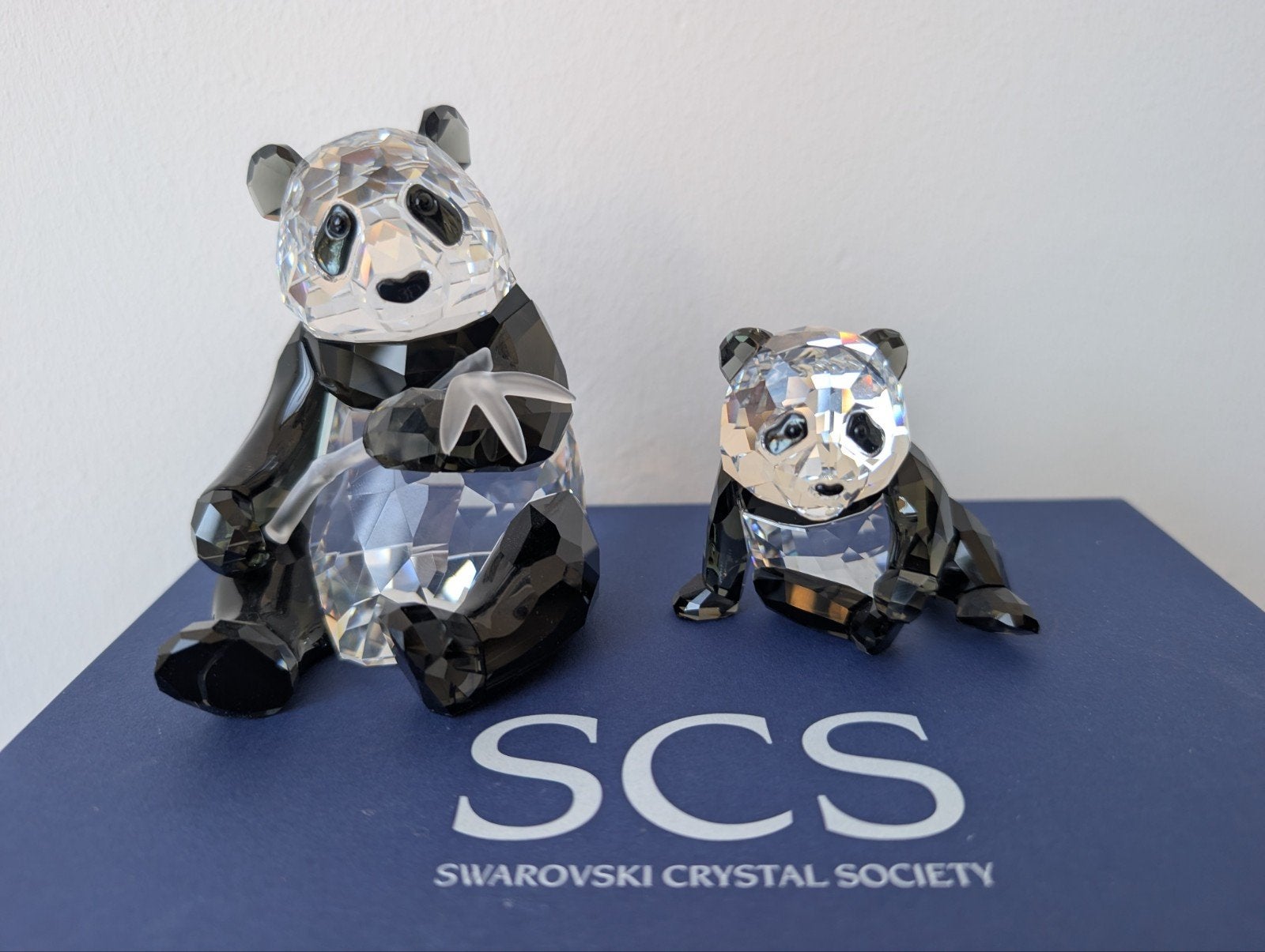 Panda's editie 2008 moeder en baby Swarovski, Ophalen of Verzenden, Nieuw, Figuurtje