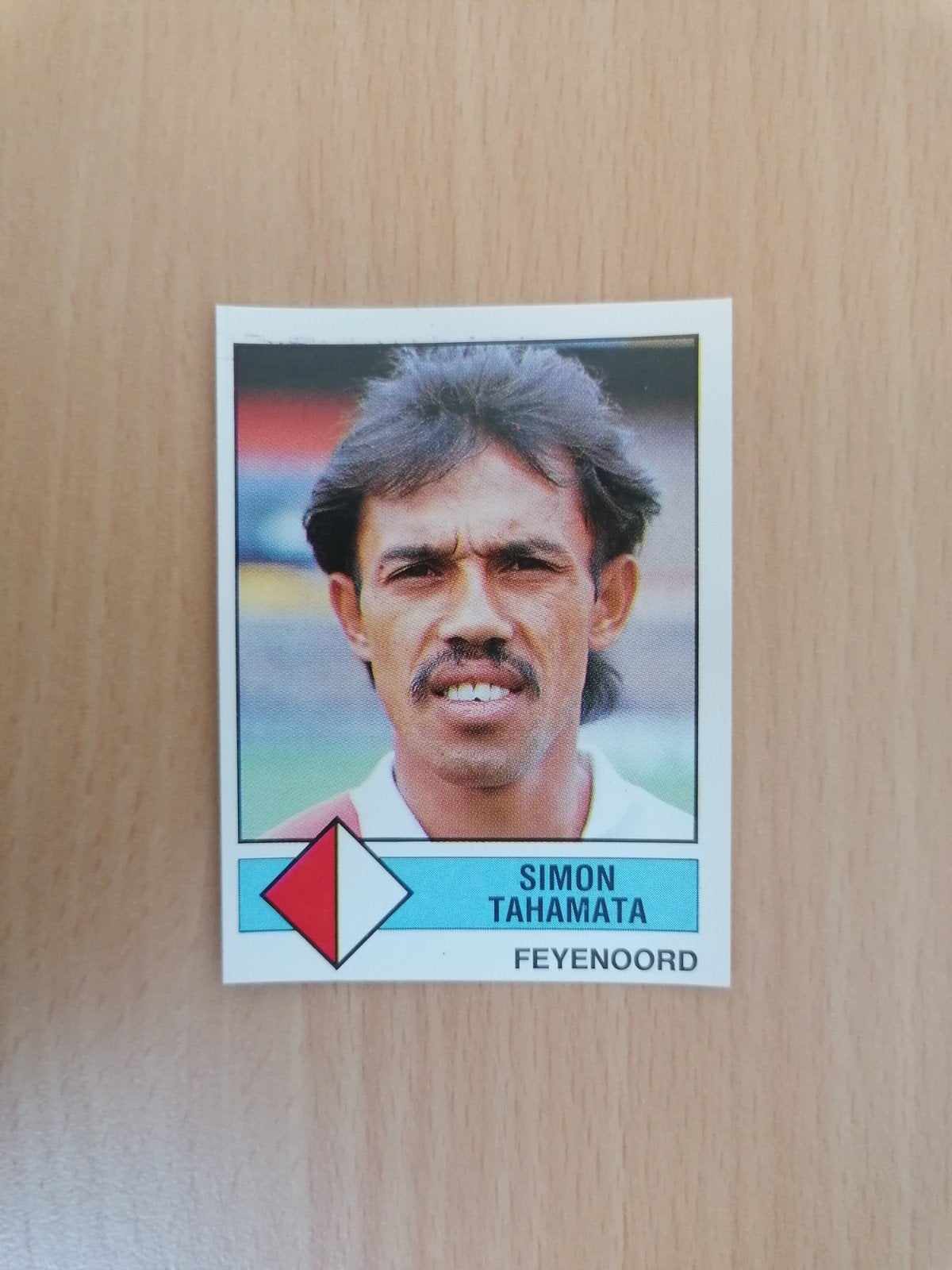 Panini Voetbal 87 #110 Simon Tahamata., Verzamelen, Ophalen of Verzenden, Feyenoord