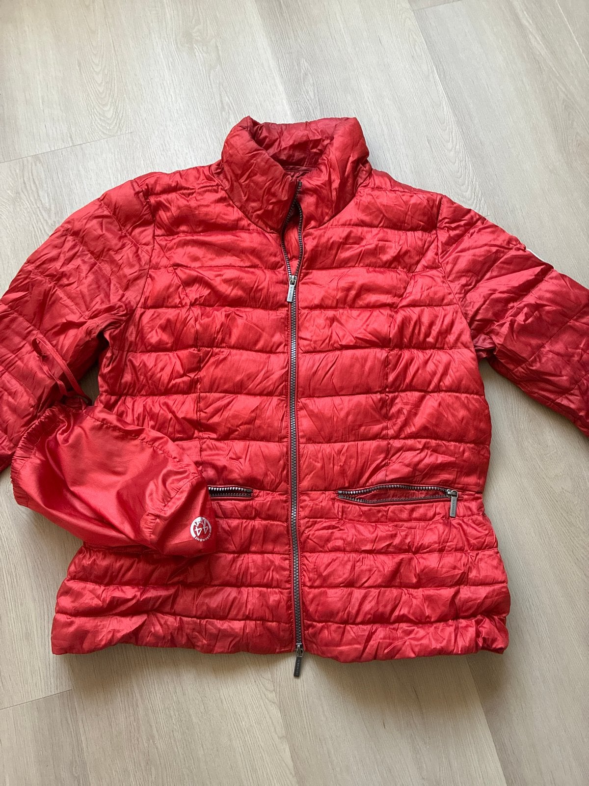 Beaumont rode gewatteerde jas - Maat 44, Ophalen of Verzenden, Zo goed als nieuw, Maat 46/48 (XL) of groter, Rood
