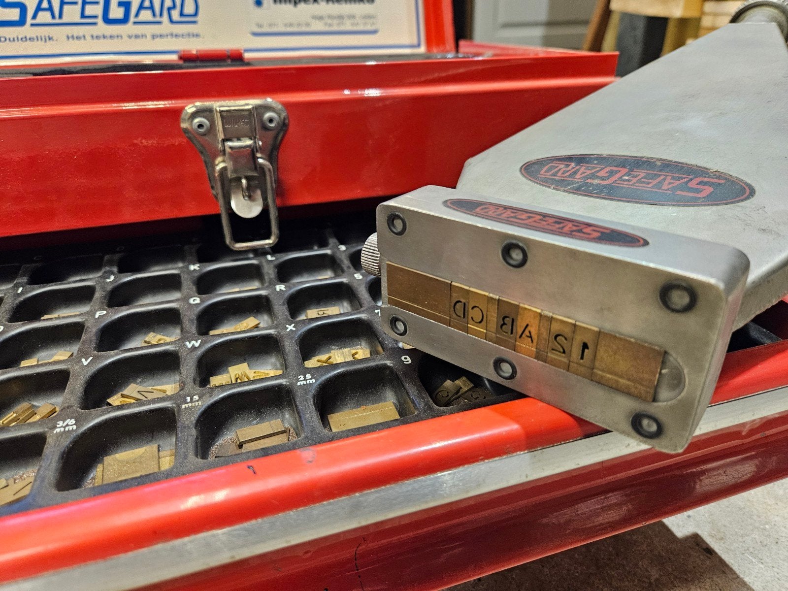 Safegard Kenteken zandstraal set, Auto diversen, Ophalen, Gebruikt