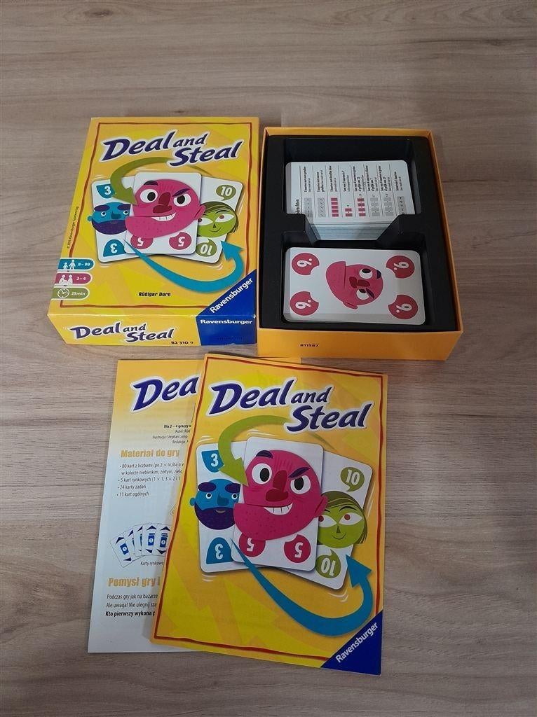 Deal and Steal kaartspel - s3627, Verzenden, Zo goed als nieuw