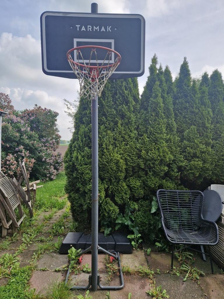 Tarmak vrijstaand basketbalnet, Ophalen, Gebruikt, Ring, Bord of Paal