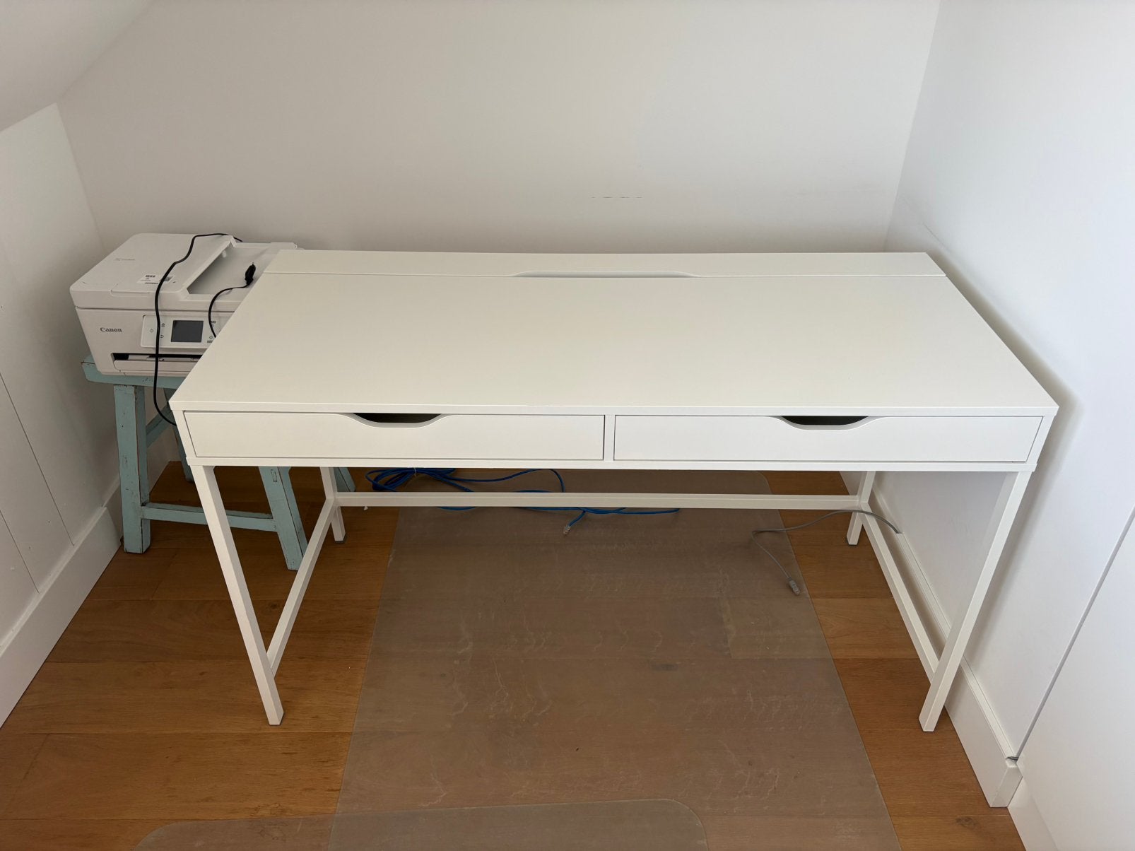Bureau IKEA Alex, Huis en Inrichting, Bureaus, Zo goed als nieuw, Computerbureau, IKEA, Overige stijlen, Hout, Wit, Met lades