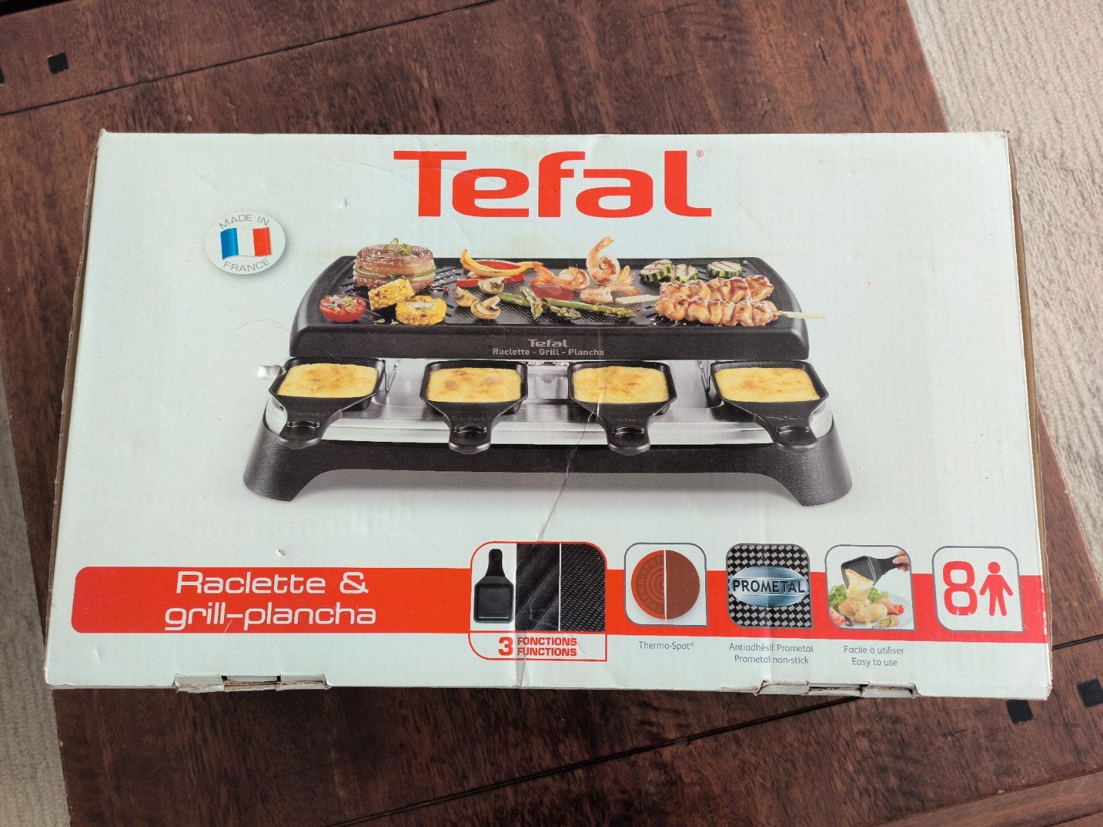 Tefal Raclette & Grill-Plancha - gourmet set, Overige typen, Nieuw, Ophalen of Verzenden, Zwart