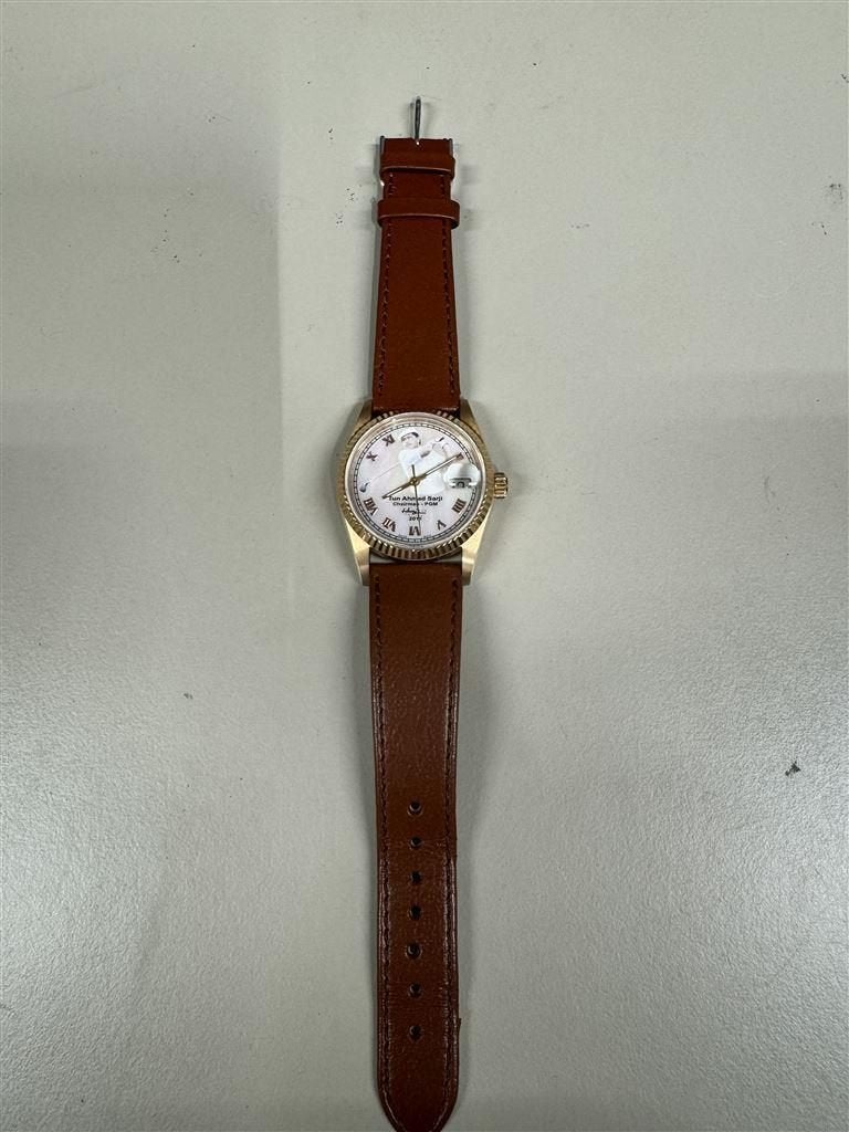 Horloge - Automatisch l E.T.A. golf - Tun Ahmad Sarji, Ophalen of Verzenden, Zo goed als nieuw, Zilver, Zilver