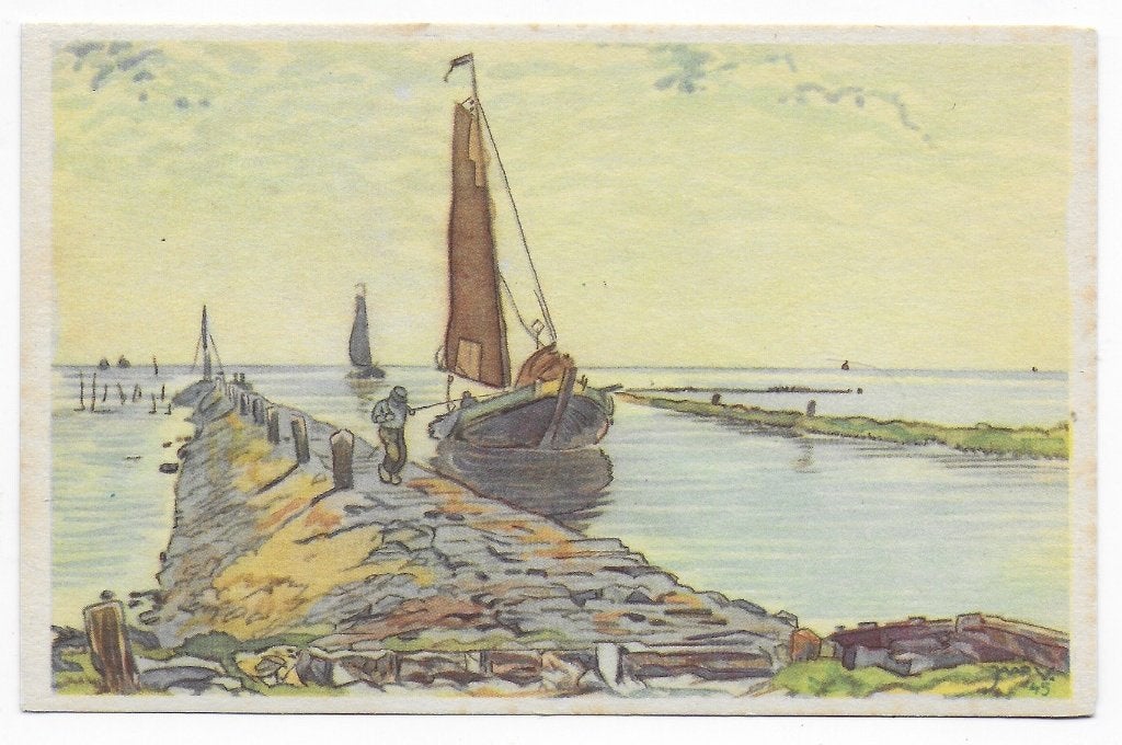 Bunschoten Spakenburg Ongelopen Ansichtkaart B6852, Ophalen of Verzenden, 1980 tot heden, Ongelopen