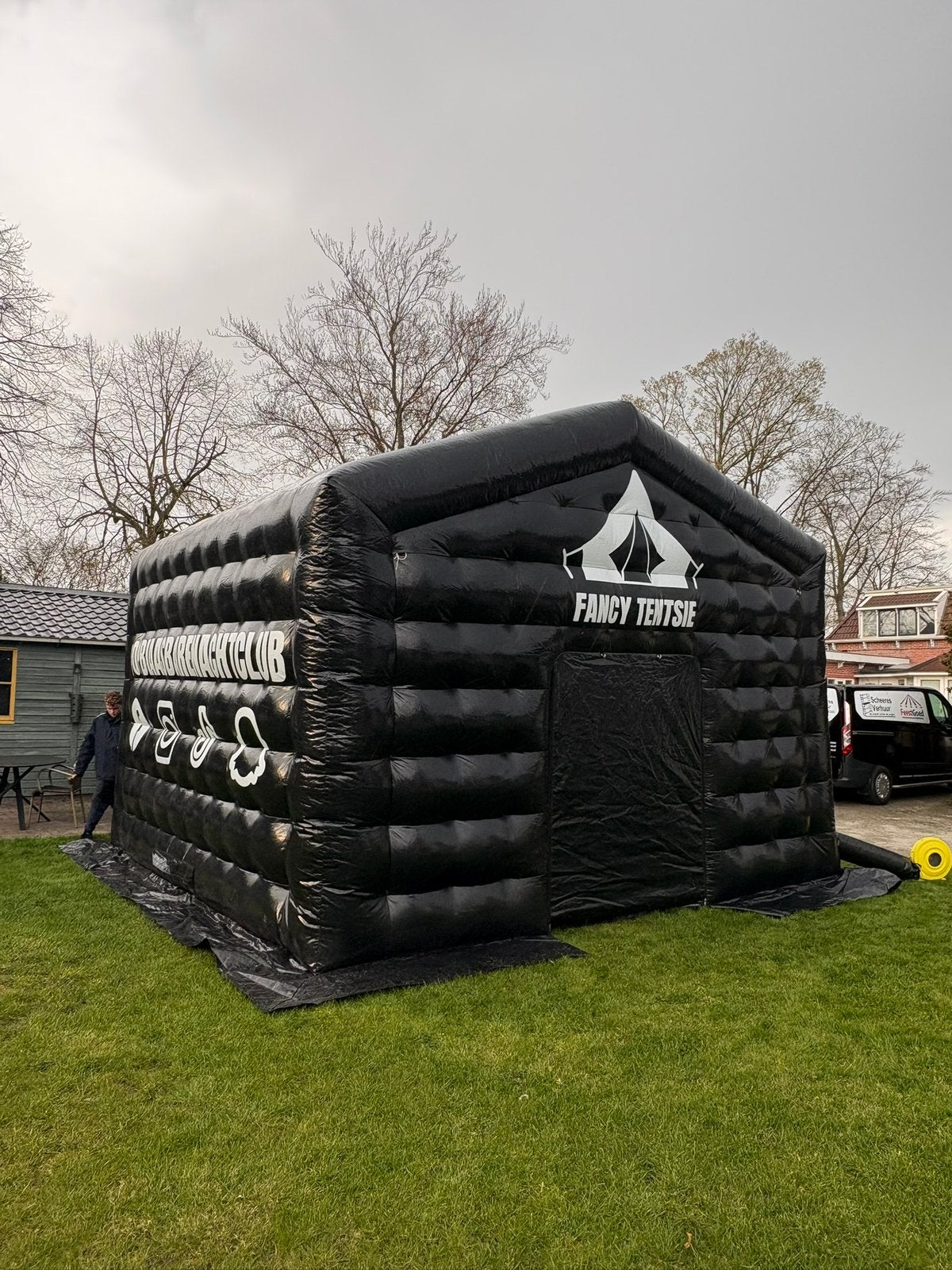 Te huur opblaasbare nachtclub / Feesttent 5x5 pvc, Ophalen, Zo goed als nieuw, Overige