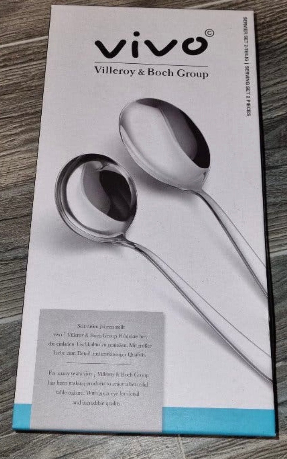 Vivo Villeroy & Boch Serveerset 2-delig RVS, Huis en Inrichting, Villeroy & Boch, Los bestek, Nieuw, Ophalen of Verzenden