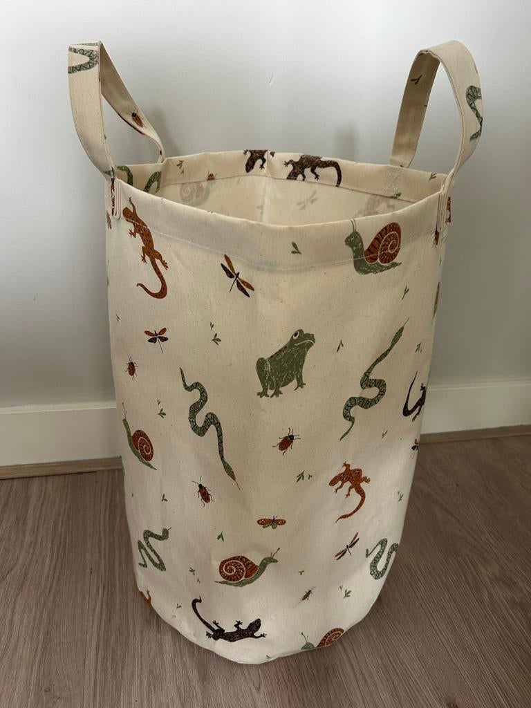 Opbergmand met dierenprint - Ideaal voor speelgoed, Ophalen, Overige materialen, Mand, Rond