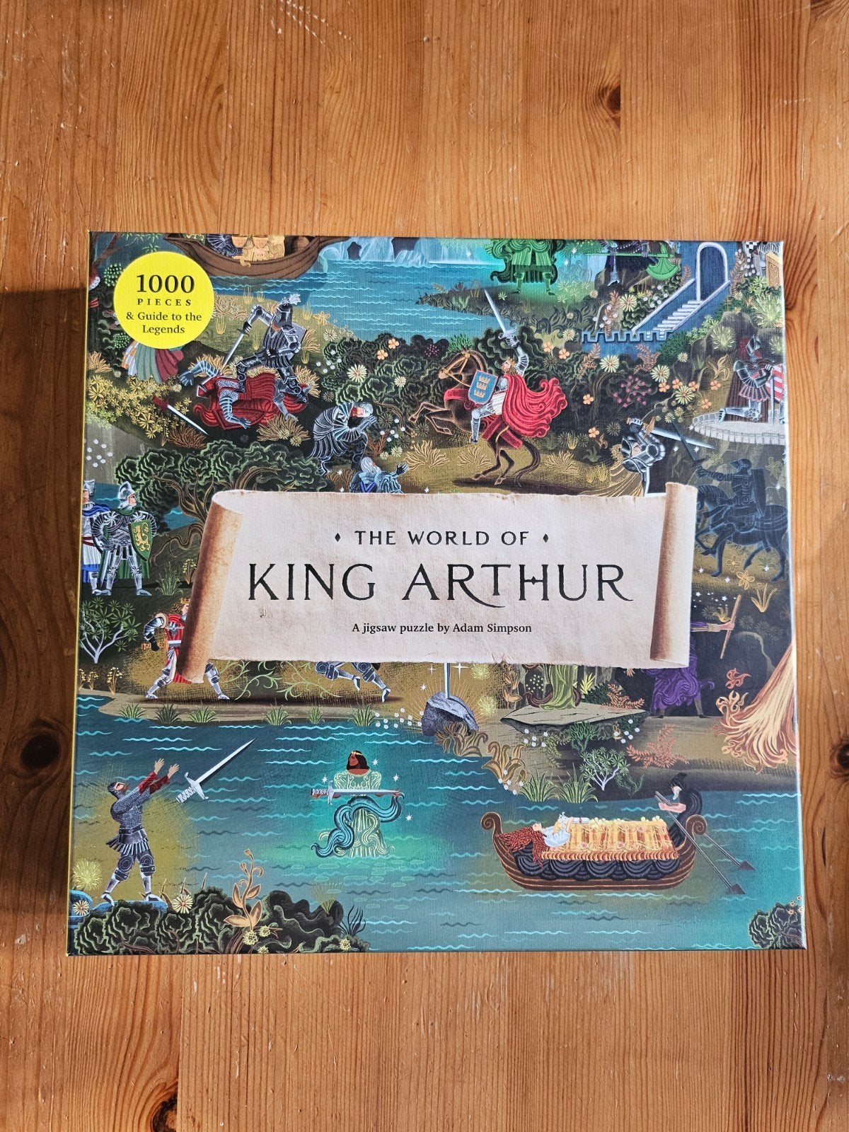 Puzzel Laurence King - King Arthur, Ophalen of Verzenden, 500 t/m 1500 stukjes, Zo goed als nieuw
