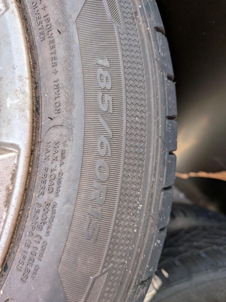 Set van 4 auto banden met velgen - 195/60 R15, Gebruikt, 15 inch, Banden en Velgen, Ophalen of Verzenden
