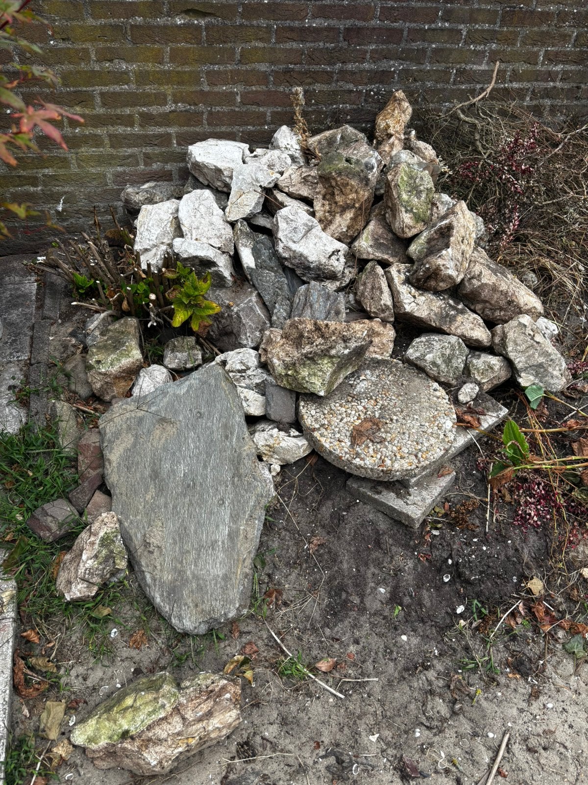 Keien voor vijver of border, Ophalen, Gebruikt, Kei