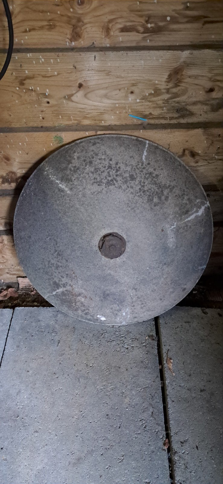 Vintage Betonnen Parasolvoet:, Ophalen, Minder dan 1 meter, Parasolvoet