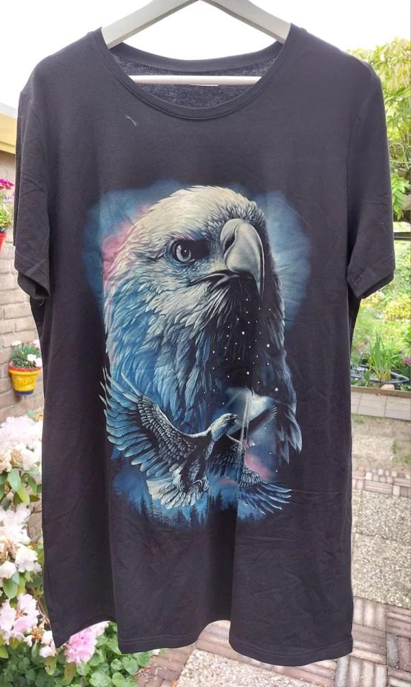 T-shirt met Adelaar, Ophalen of Verzenden, Nieuw, Zwart, Korte mouw