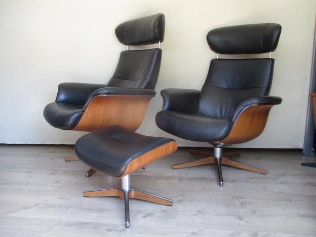 NIEUWSTAAT set Conform Time out + hocker luxe uitv. M+ L !!!, Ophalen, Zo goed als nieuw, 75 tot 100 cm, Leer