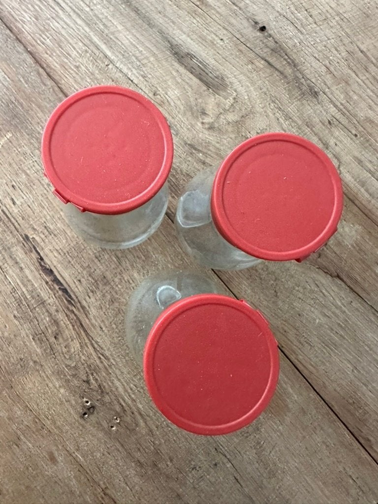 3 kruidenpotjes, Voorraadpot, Ophalen, Zo goed als nieuw, Glas