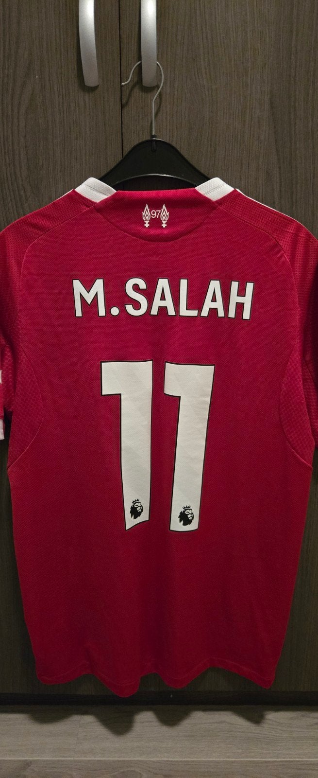 Adidas Liverpool 25/26 authentiek shirt M. SALAH, Maat M, Ophalen of Verzenden, Zo goed als nieuw, Shirt