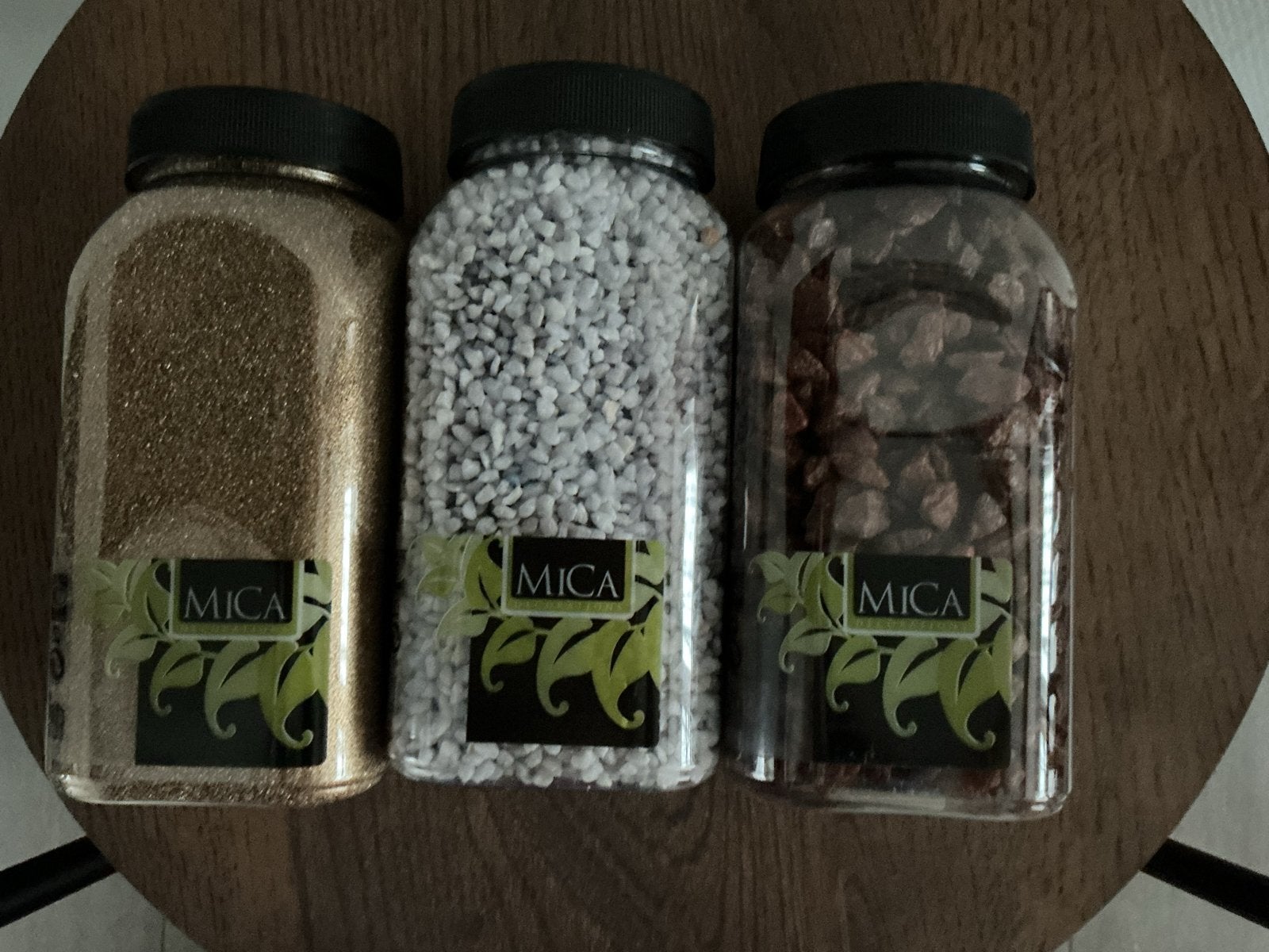 MICA decoratie steentjes/glitters, 3 potjes, Ophalen of Verzenden, Nieuw, Meerkleurig, Steen/keramiek
