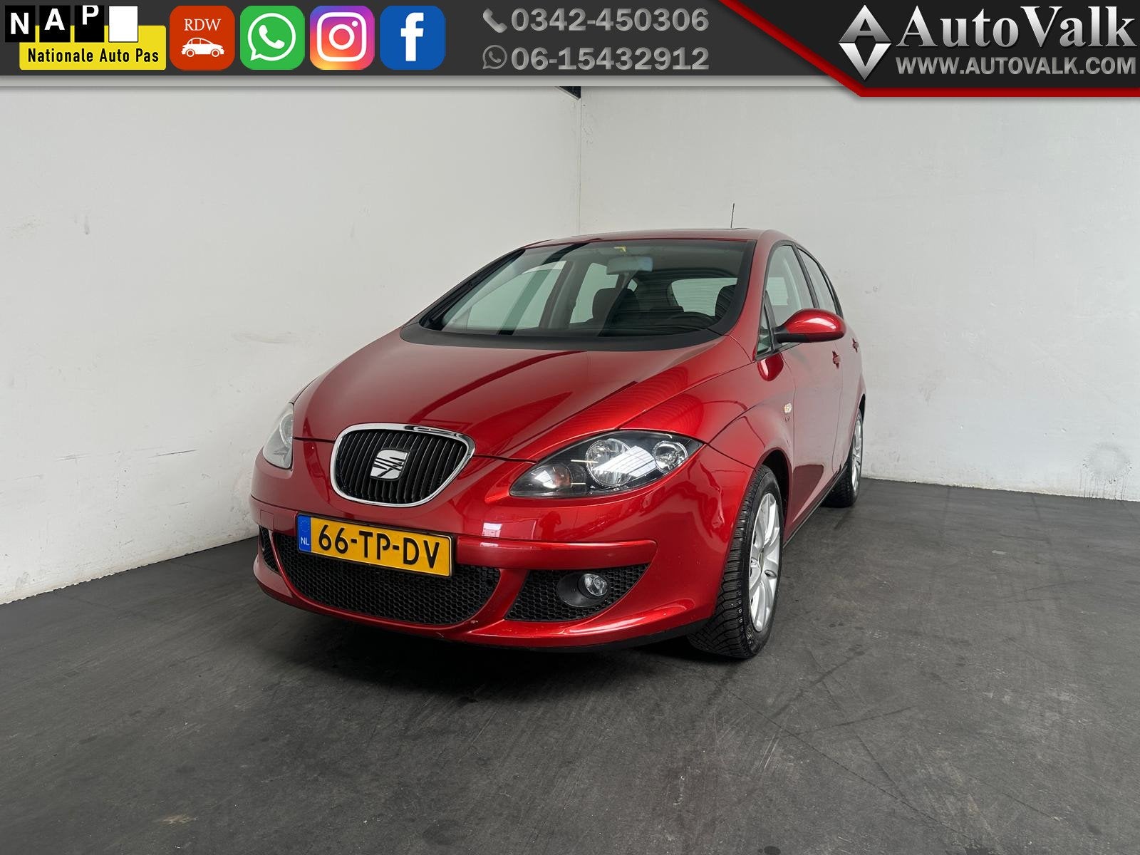 SEAT Altea 2.0 FSI Stylance. Pano Automaat! (bj 2006), Auto's, Gebruikt, 4 cilinders, Multifunctioneel stuurwiel, 1390 kg