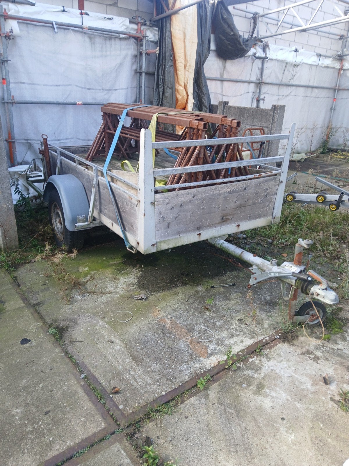 vloer 9 meter met aanhanger stucadoor, Ophalen of Verzenden
