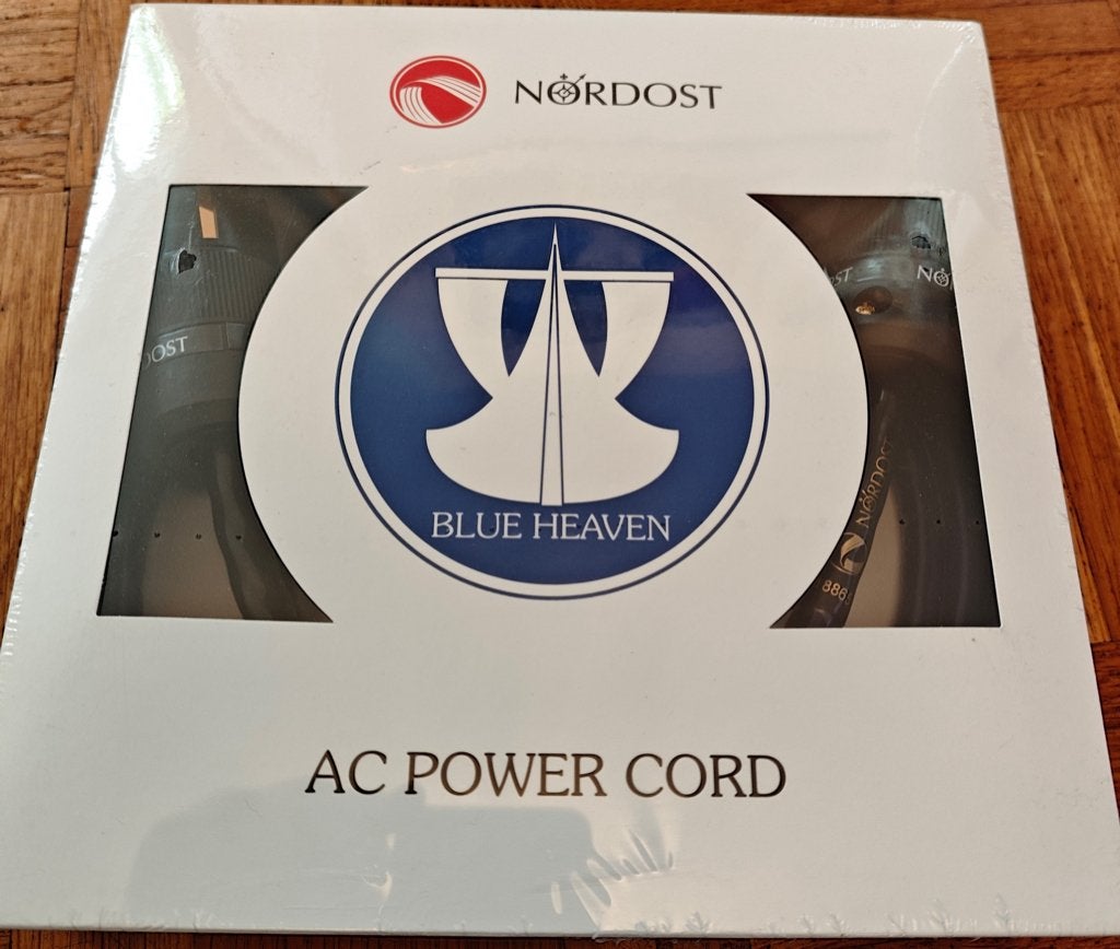 Nordost Blue Heaven Power Cord 1,5m, Audio, Tv en Foto, Ophalen of Verzenden, Nieuw, Minder dan 2 meter, Overige kabels