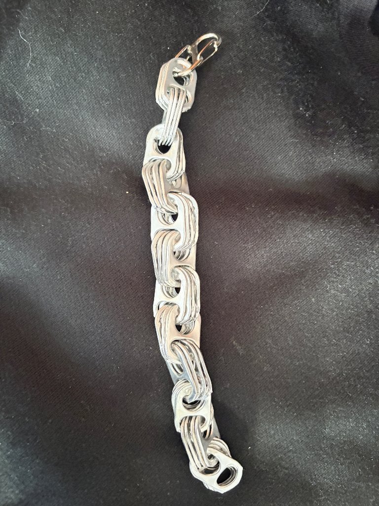 Bliklipjes Armband M/V., Ophalen of Verzenden, Nieuw, Zilver, Overige materialen