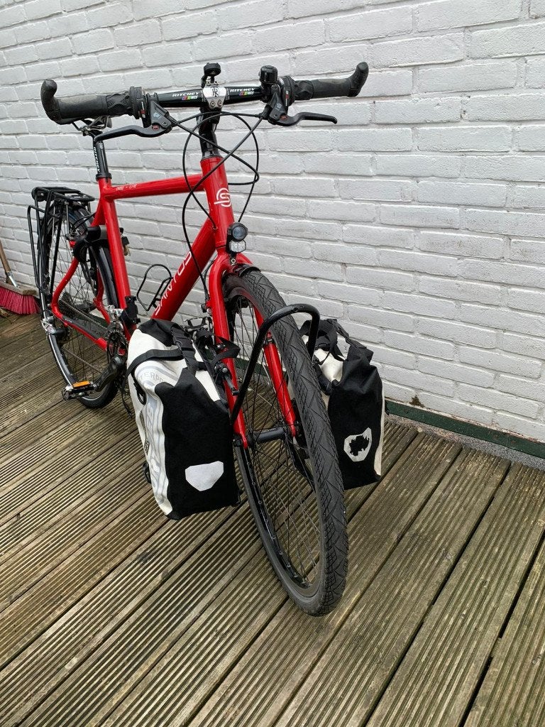 santos travel lite tourfiets mt. 53 kleur rood, Fietsen en Brommers, Fietsen | Heren | Herenfietsen, Overige merken, Versnellingen