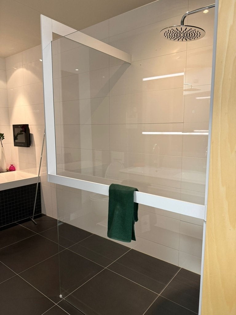 Novellini Kuadra Inloopdouche 117cm met kitframe wit NIEUW, Ophalen, Nieuw, Douche