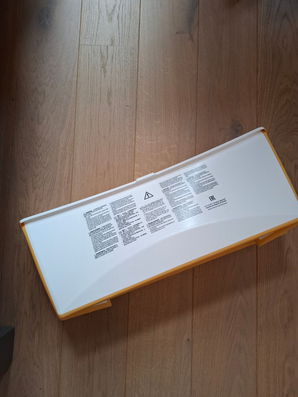 Stokke Flexi Bath Opvouwbaar Babybadje Wit/Geel, Kinderen en Baby's, Ophalen of Verzenden, Badje, Overige merken, Standaard